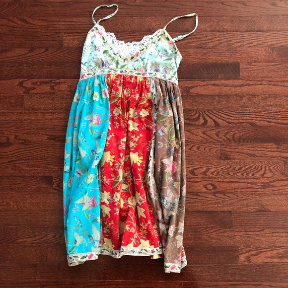 Tri-color FLORAL DRESS - Picture 6 of 7